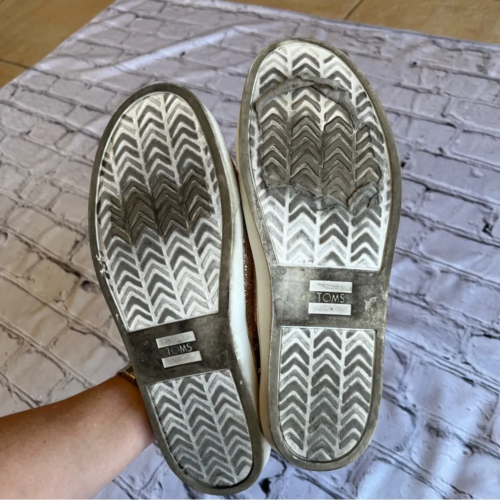 TOMS Cordones Cupsole Sneaker Sparkle Shoes Size 6 - Image 8