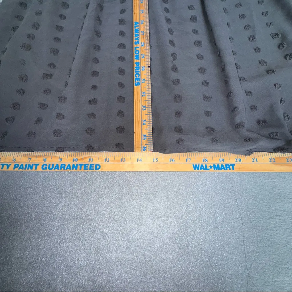 Zenana Swiss Dot Dark Grey Lined‎ Midi Dress Flowy Plus size 3x Cottagecore - Image 6