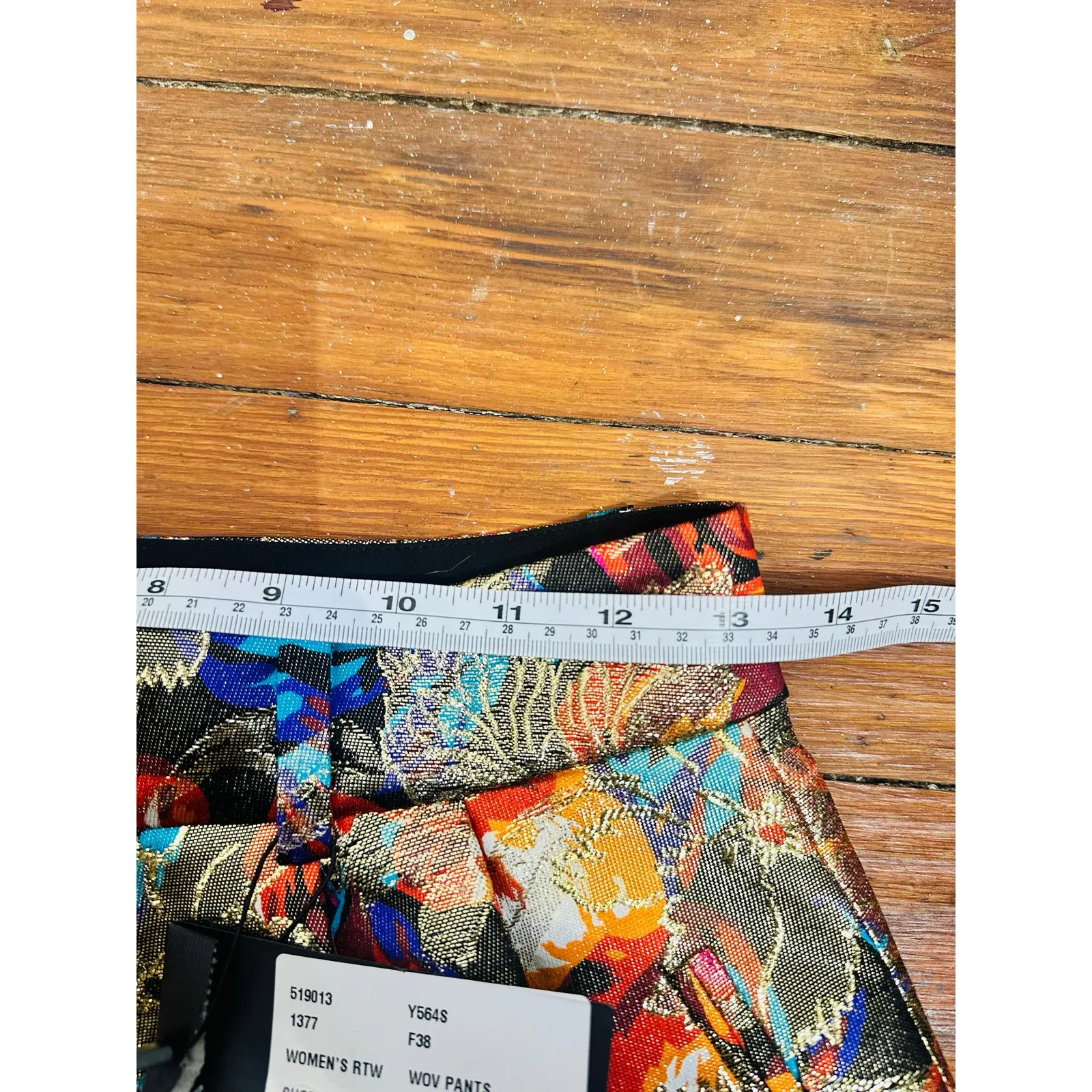 YVES SAINT LAURENT NEW Multicolor Floral Silk Blend Mini Shorts size FR 38 US M - Image 15