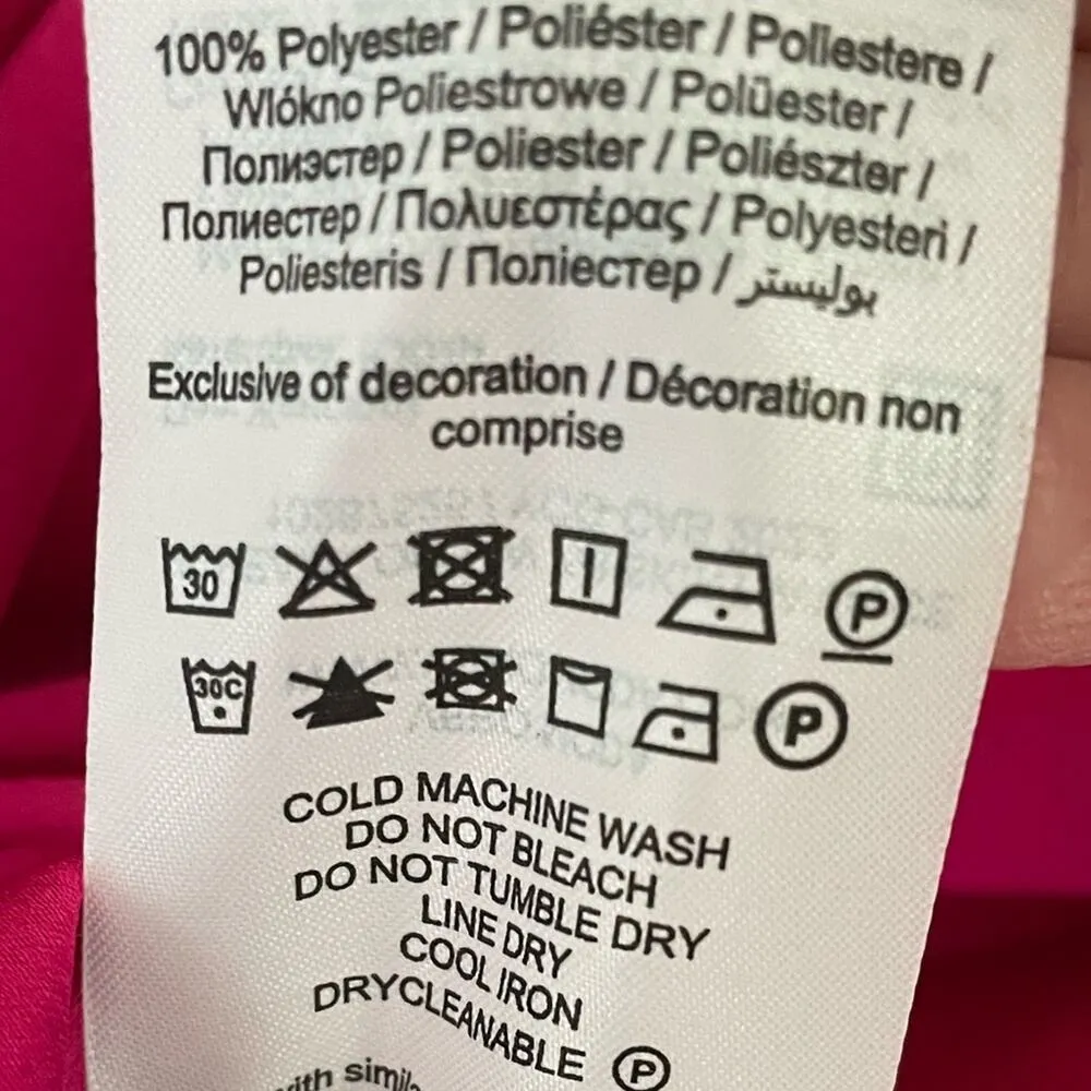 Vero Moda Pink Heart Oli 7/8 High Waist Long Slip Skirt size Medium - Image 10