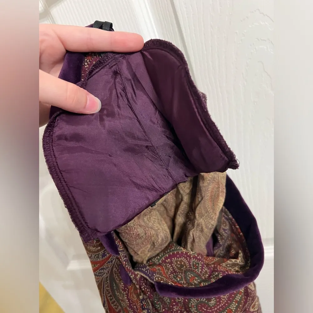 Karin Stevens 80s style long sleeve button up shirt with shoulder pads size 24WP - Image 7