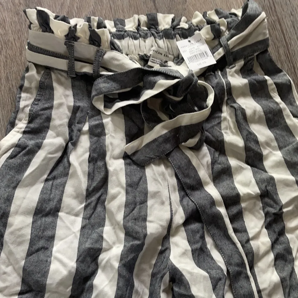American Eagle Striped Pull On Pants Size XS - Image 7