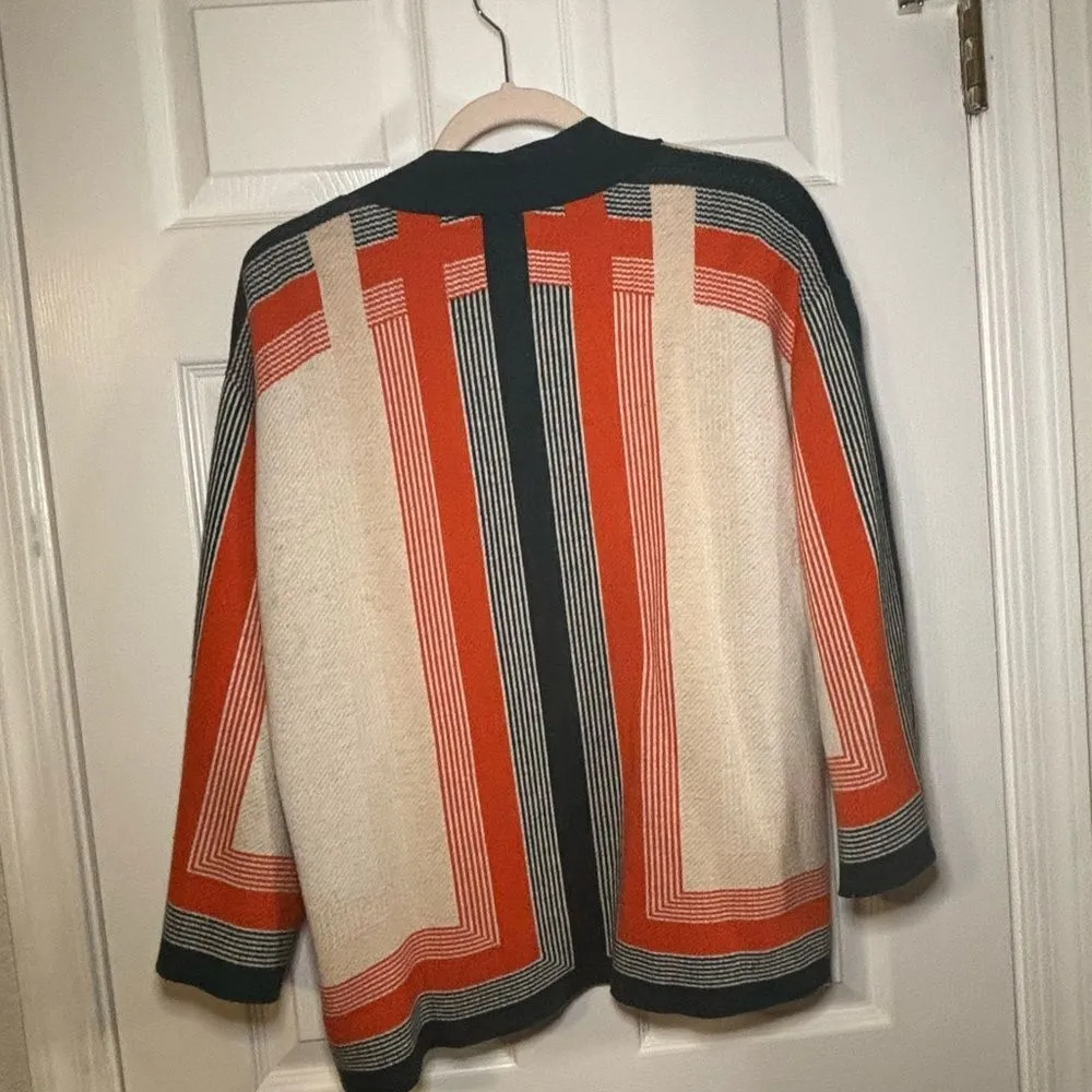 Equipment Anders Kimono Sunfire Scarf Stripe in Multi Color XS - Image 11