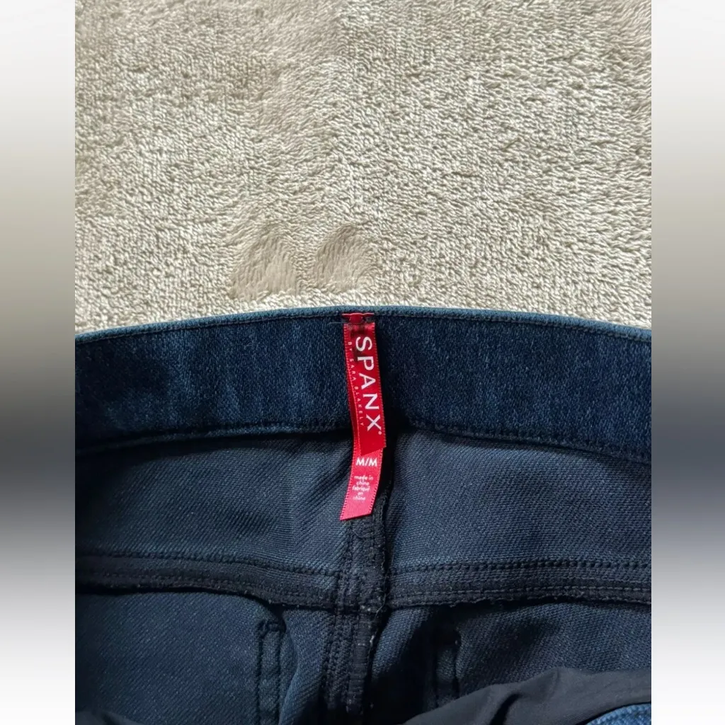 Spanx‎ Women’s Pants Jean-ish Ankle Legging Dark Wash Control Skinny Sz M - Image 5