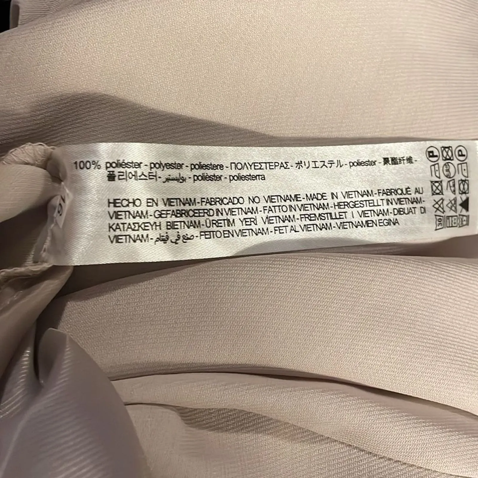 Zara Beige Flowy Ankle Pants Womens Size Extra Small NEW - Image 10