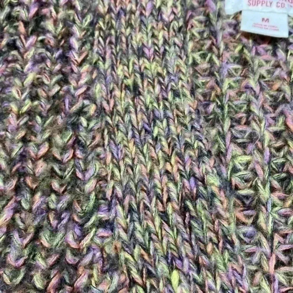 Mission supply Co ladies open front sweater M Pink Size M - Image 5