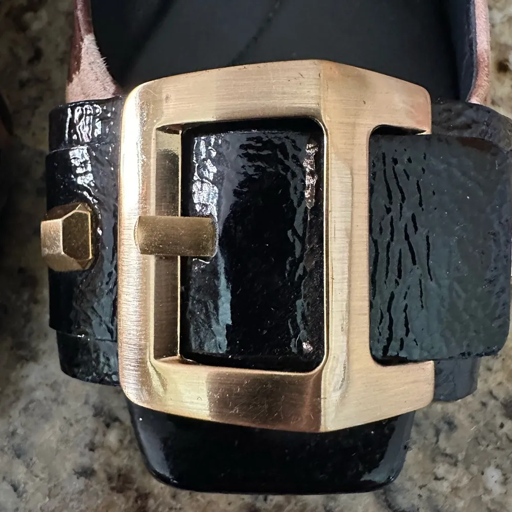 BCBGMaxAzria Leopard Print Peep Toe Pony Wedge - Image 4