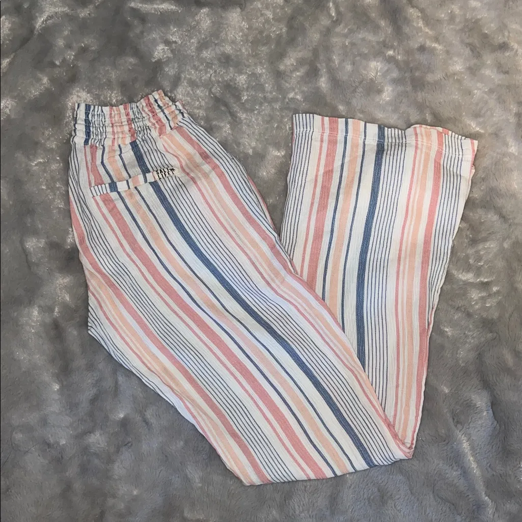 Salt Life Striped Beach Pants Tassel Drawstring Size Small - Image 5