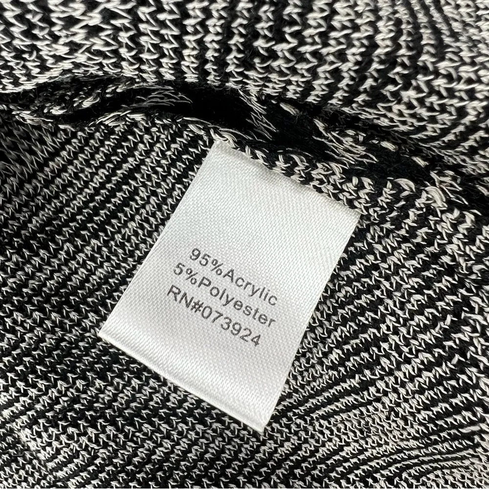 Ming Wang wavy striped studded cardigan sz L - Image 4