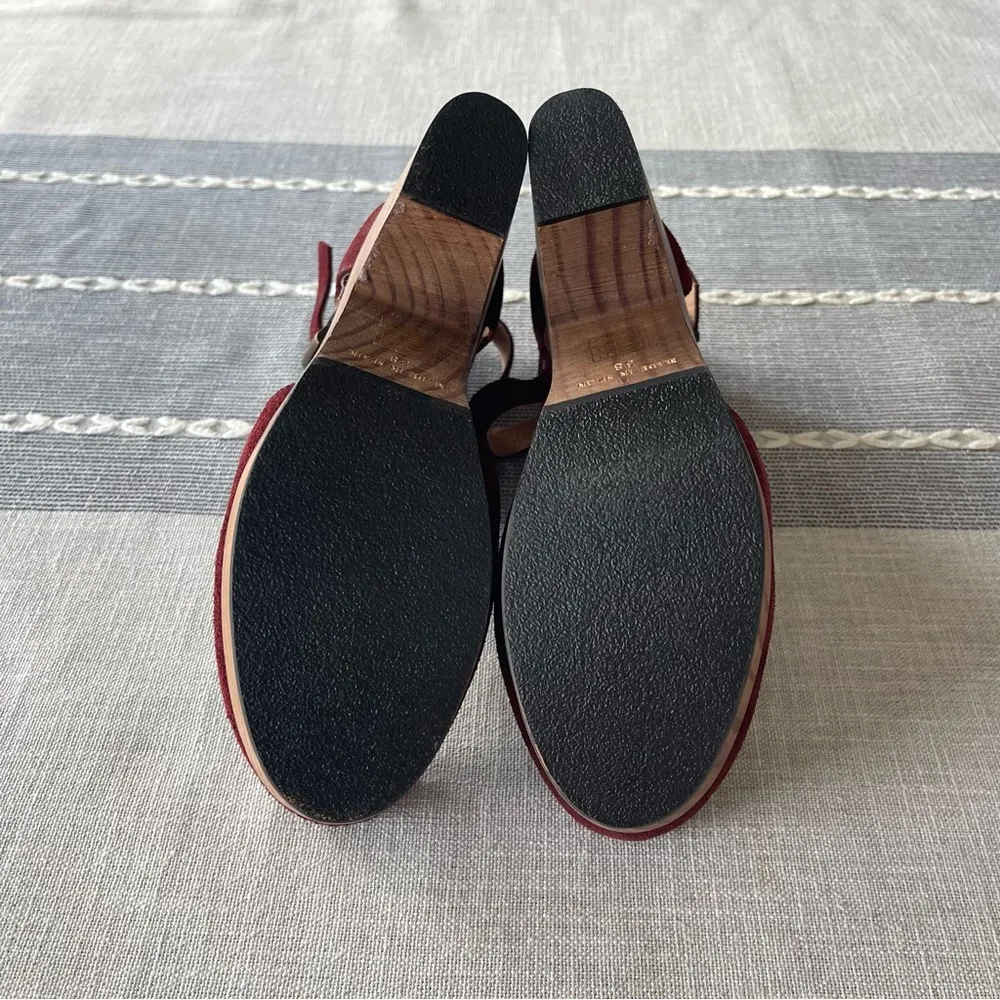 New Free People Cedar Clogs in Merlot Red Size 8 EU 38 - Image 7