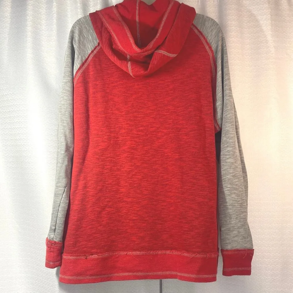 Majestic Tampa Bay Bucs Graphic Distressed Hoodie women sz XL - Image 5