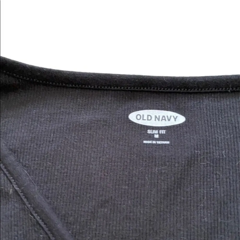 Old navy Women's Medium Shirt Lot Henley‎ Casual Black Gray - Image 4