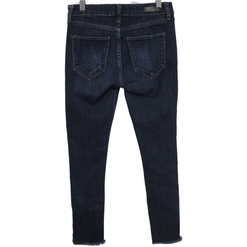 Abercrombie & Fitch Harper Low Rise Ankle Blue Denim Cotton Skinny Jeans Size 25 - Image 2