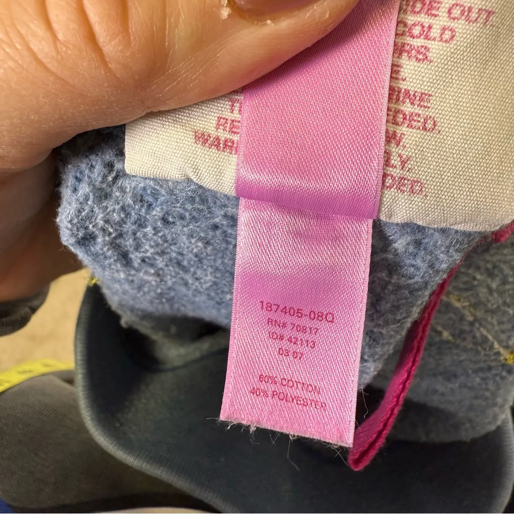 Victorias Secret PINK Y2K Low Rise Spellout Butt Jogger Cuffed Sweats Blue Logo - Image 4