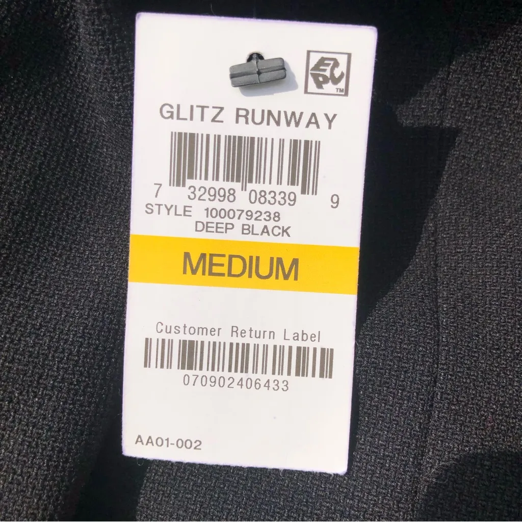 NEW INC Black Glitz Double Breasted Blazer Jacket With Gold Buttons M Size M - Image 9