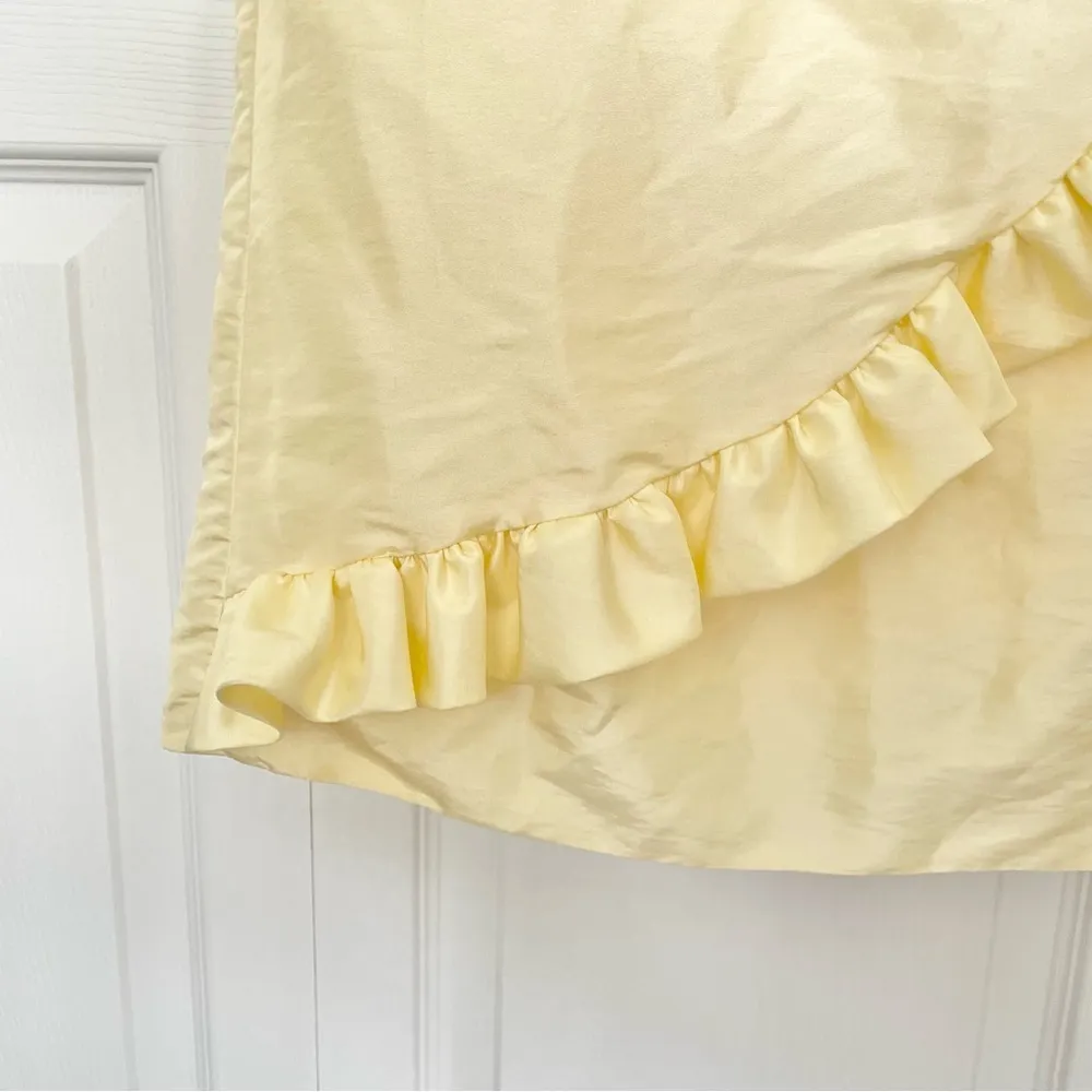 NWT Sophia Tolli Lemon yellow strapless dress Sz 4 - Image 8