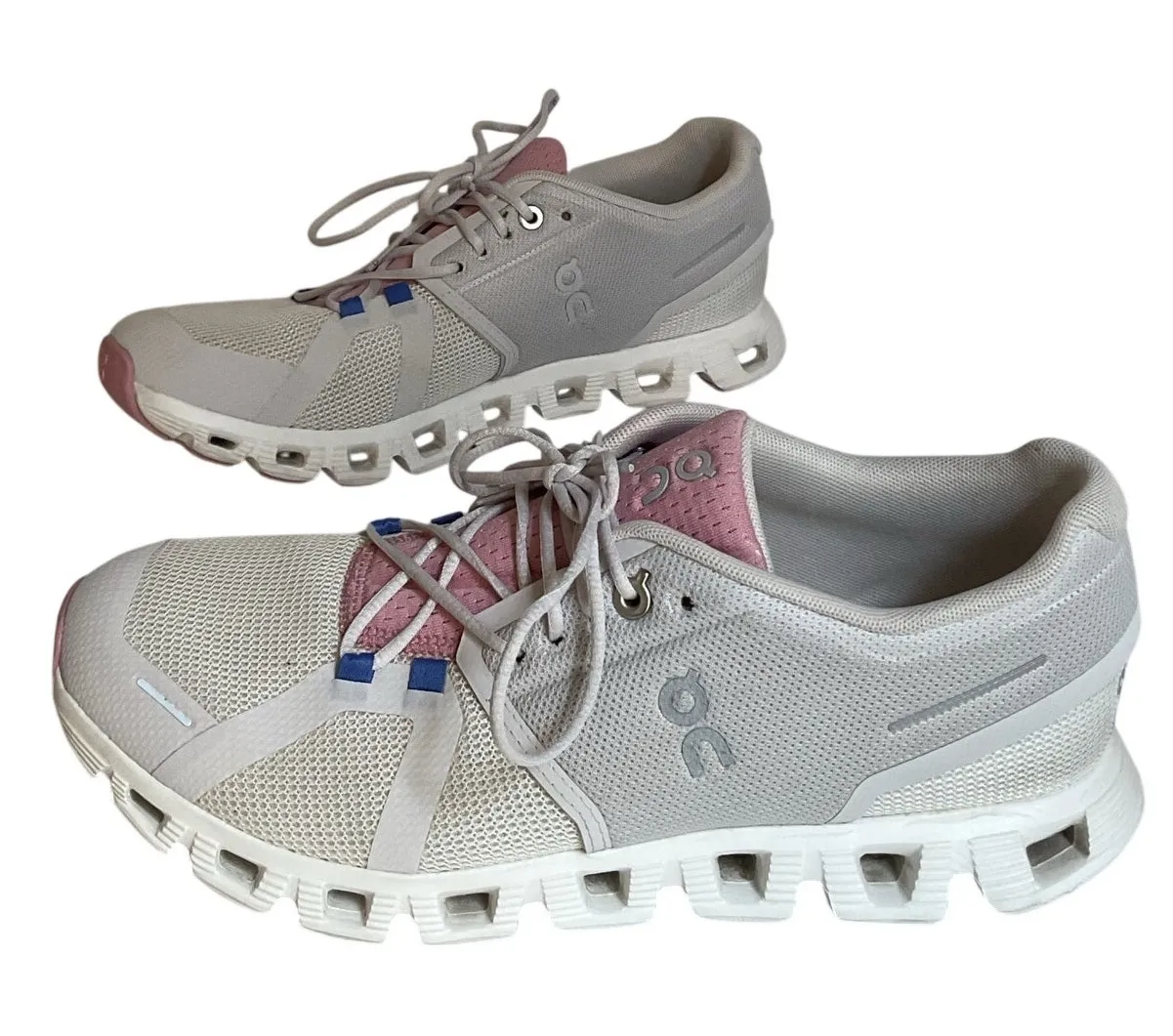 On Running Cloud Women’s Running Shoes US 9 Gray Pink Swiss Engineered - Image 1