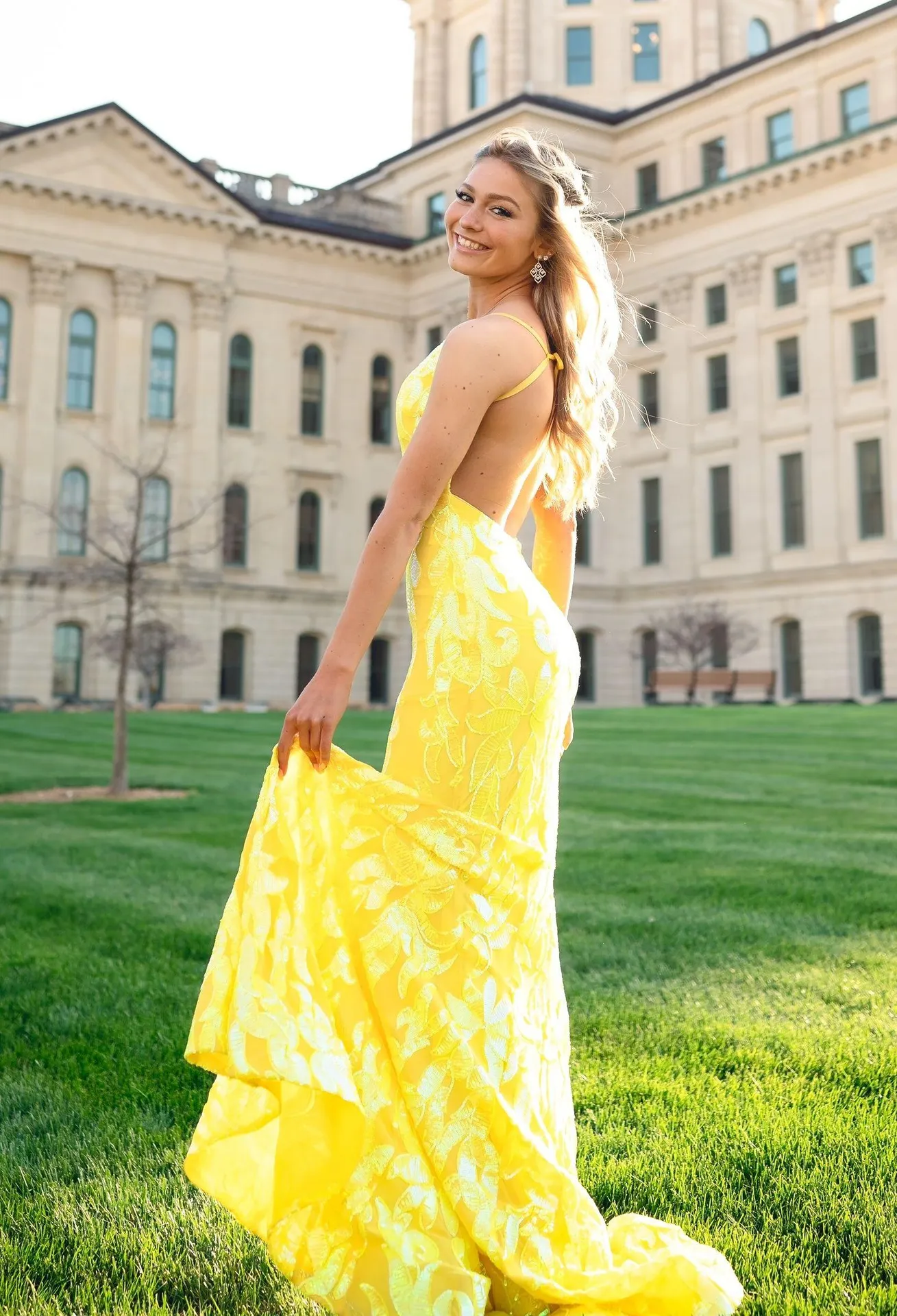 Yellow Prom Dress - Image 2