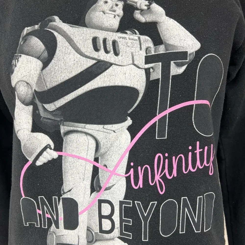 Juniors RARE Buzz Lightyear Toy Story Sweatshirt XL - Image 7