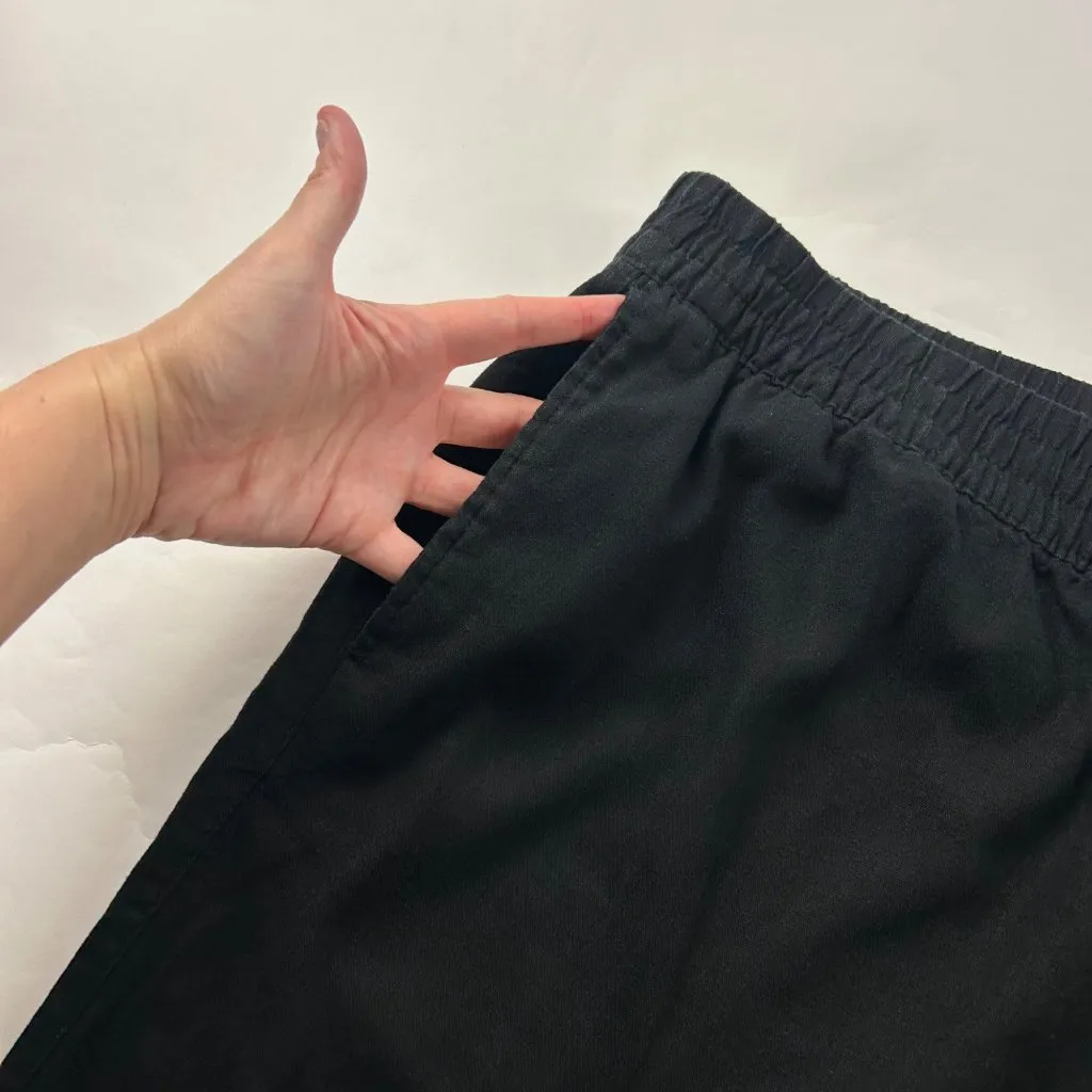 Old Navy Black Linen Blend Wide Leg Lounge Pant 2X - Image 3