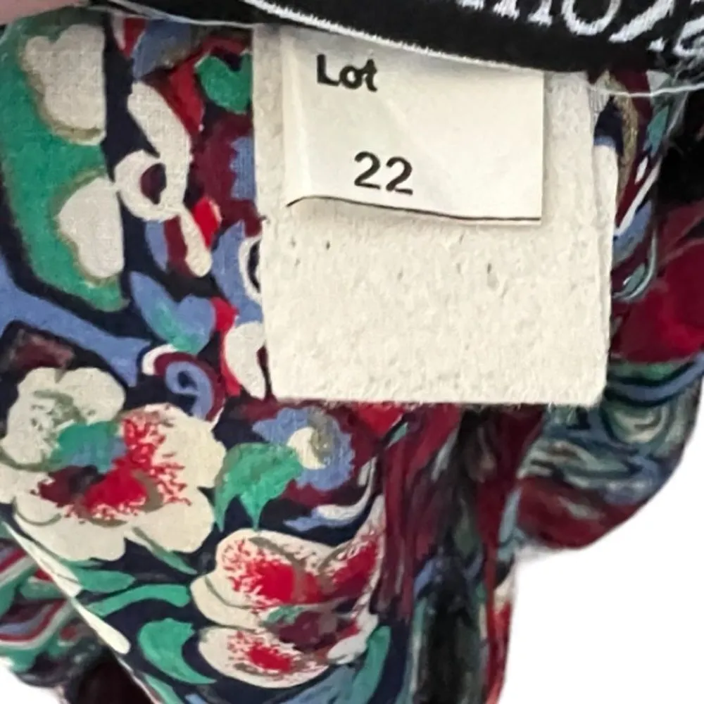 Vintage SL Fashions Floral Skirt‎ Set Red Size M - Image 9