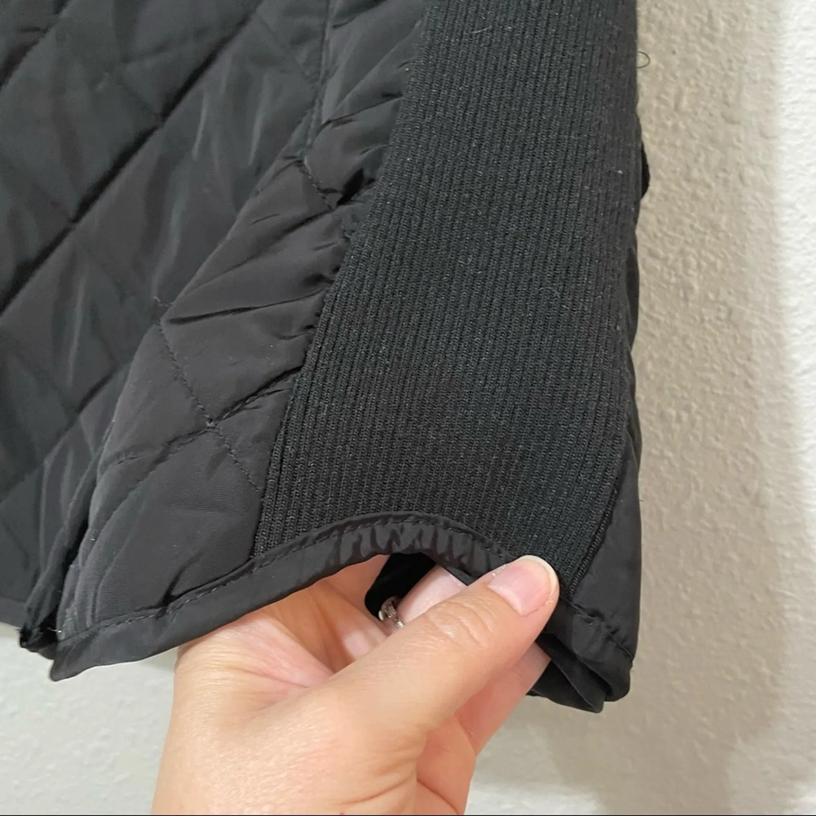 Adrienne Vittadini Black Quilted Puffer Vest Button Down Jacket Womens S Fall - Image 10