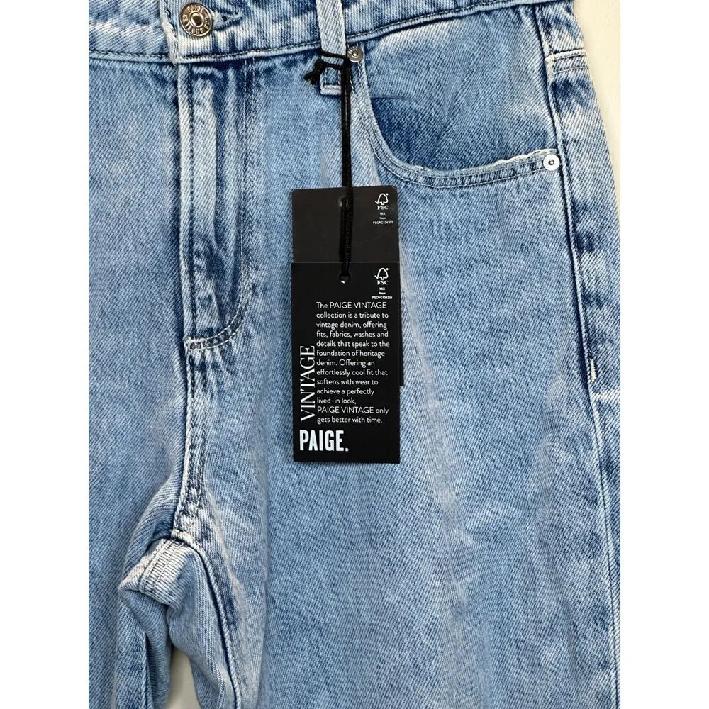 Paige Women's W6770 Size 27 Blue Denim Relaxed Noella Straight Leg Jeans NWT - Image 12
