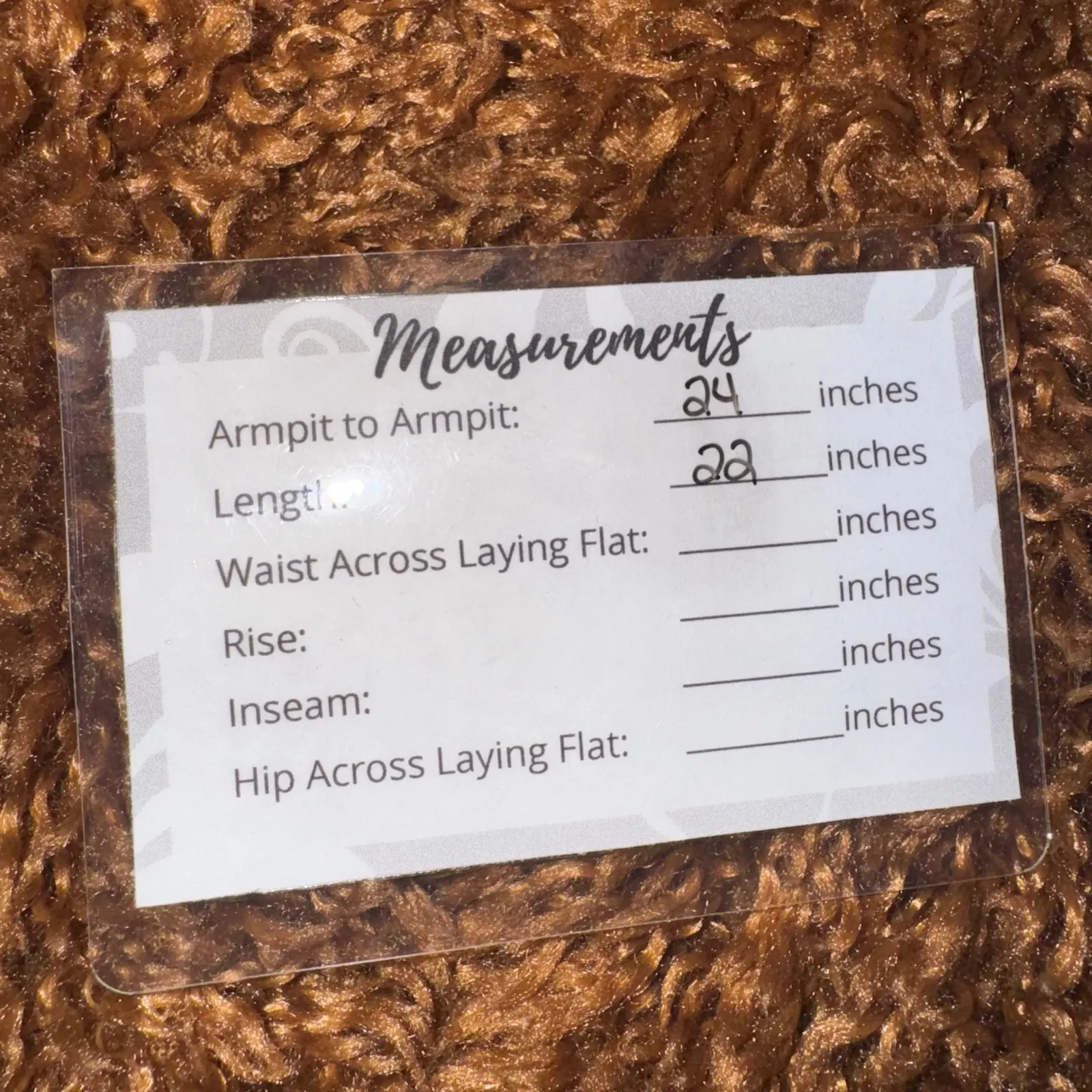 Wild Fable Teddy Faux Fur Jacket Brown Bomber Full Zip‎ Warm Cozy - Image 9