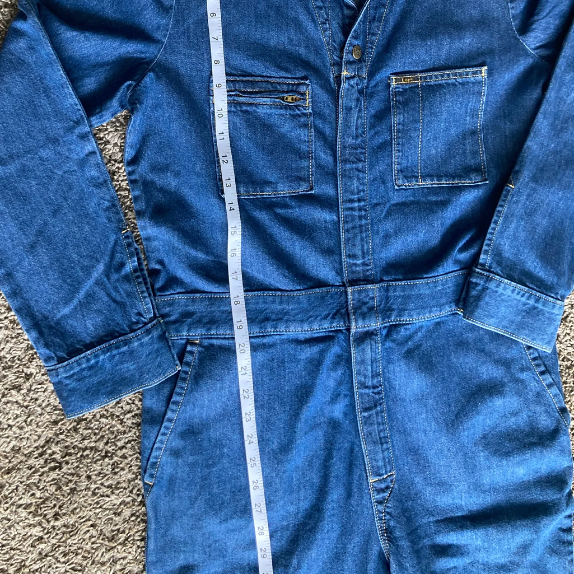 Lee Union-Alls Denim Jumpsuit Women’s M - Image 7