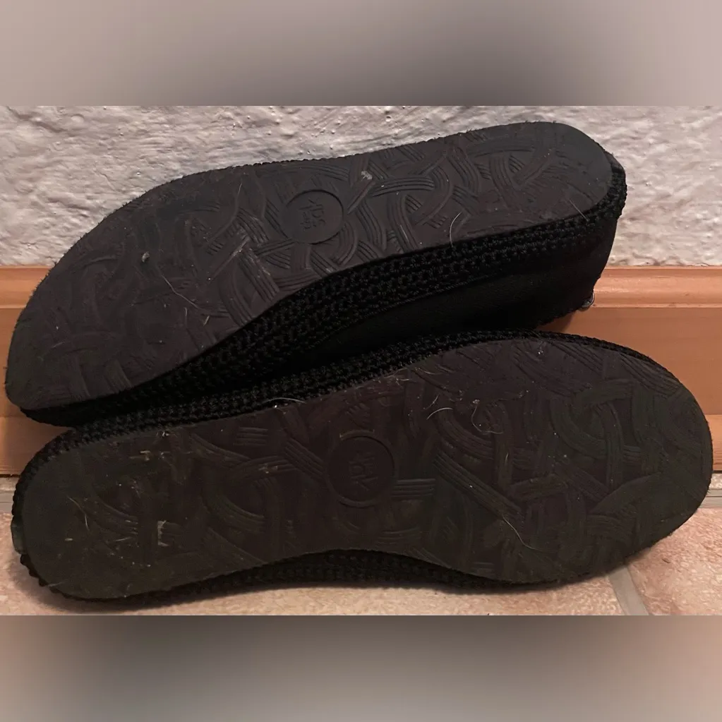 THE SAK Black Crochet Granny Square Toe Loafers Shoes 8 Boho Casual Flats - Image 8