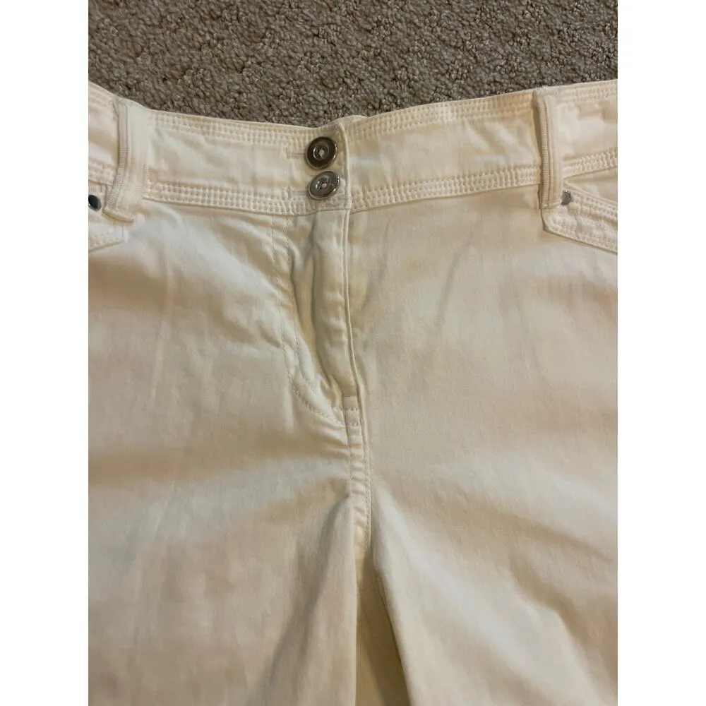 White House Black Market White Bermuda Shorts 2 - Image 2