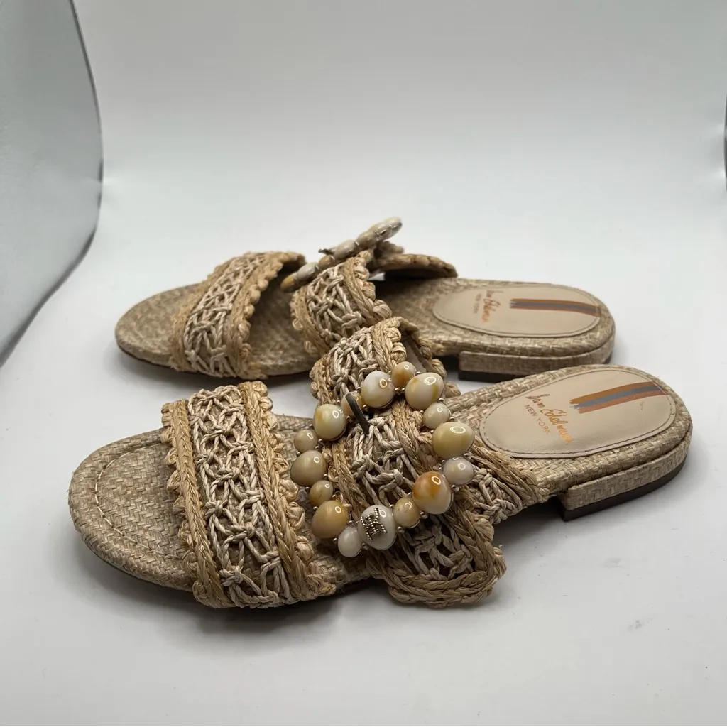 NWOB Sam Edelman Women's Elisa Slide Sandal size 5.5 woven straw vacation - Image 2
