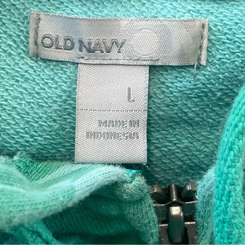Old Navy Green Long Sleeve Hoodie Relaxed Fit - Image 2