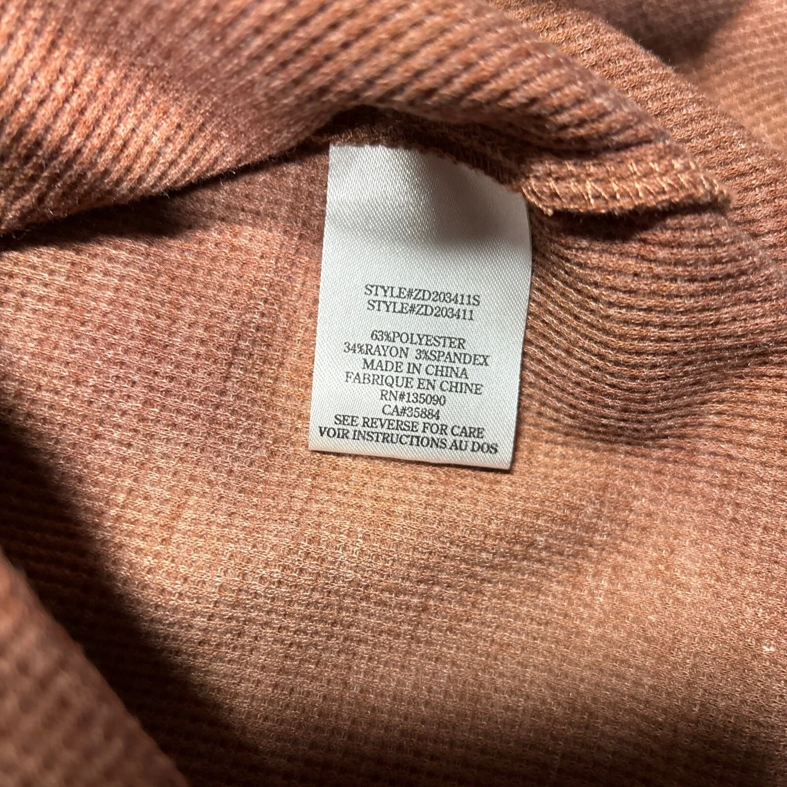 White Crow Womens Dress Sz S Whiskey Grove Thermal Button-Front Casual Boho - Image 4