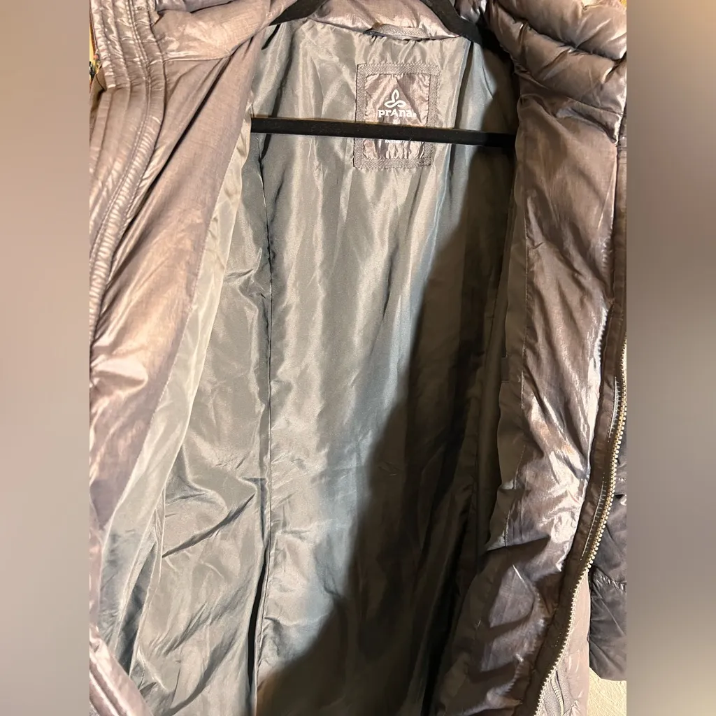 Prana Women's Down Puffer Ski Jacket Dark Gray XL - Image 13