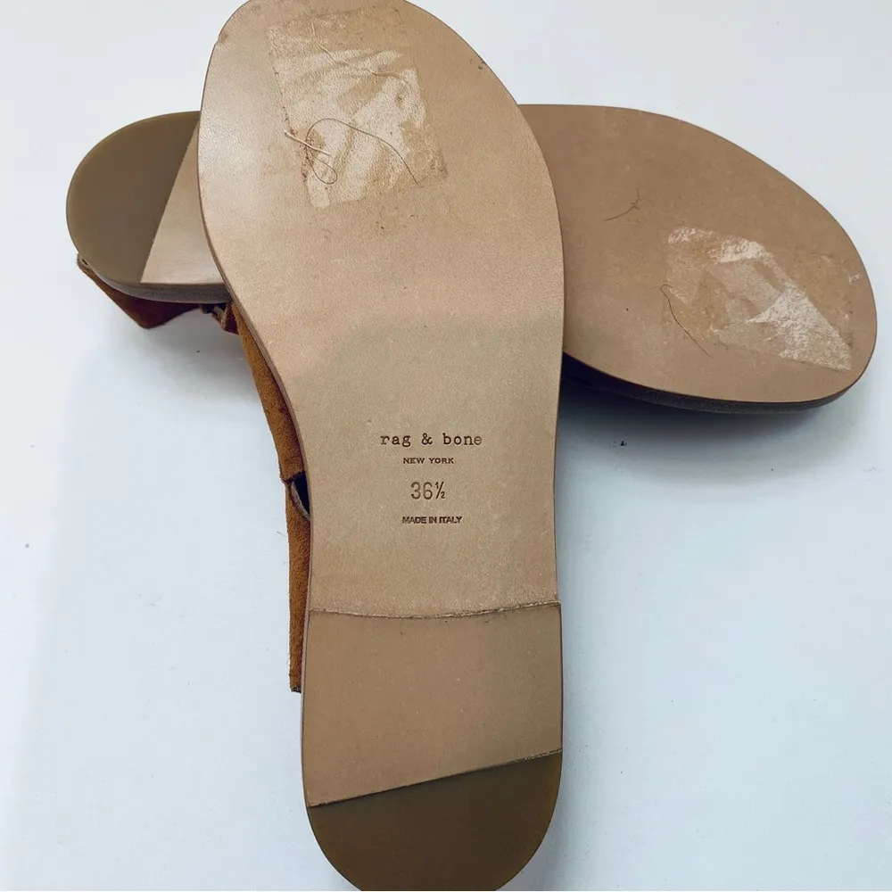 Rag & Bone corset brown suede sandals - Image 4