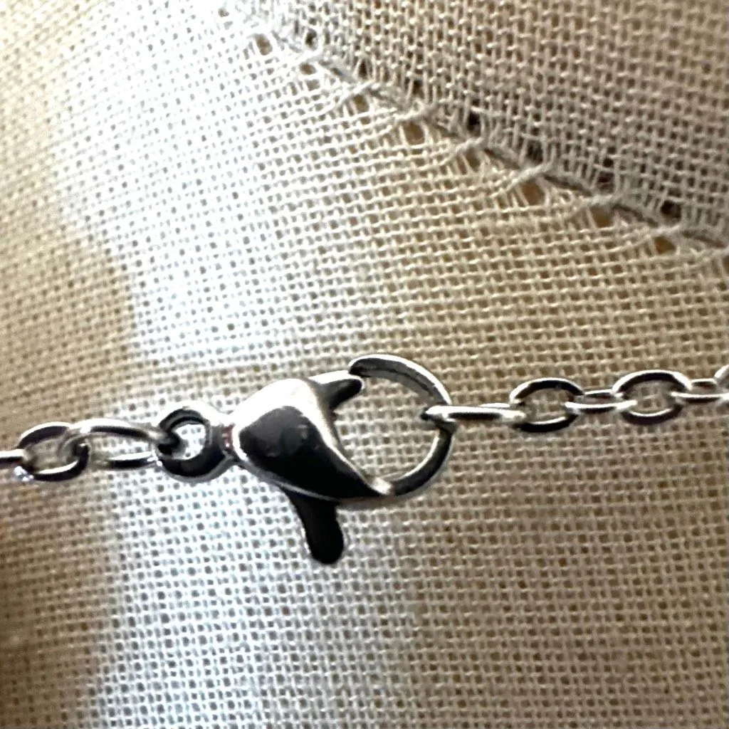 Boho Western Longhorn Pendant Necklace with Faux Turquoise Silver - Image 6