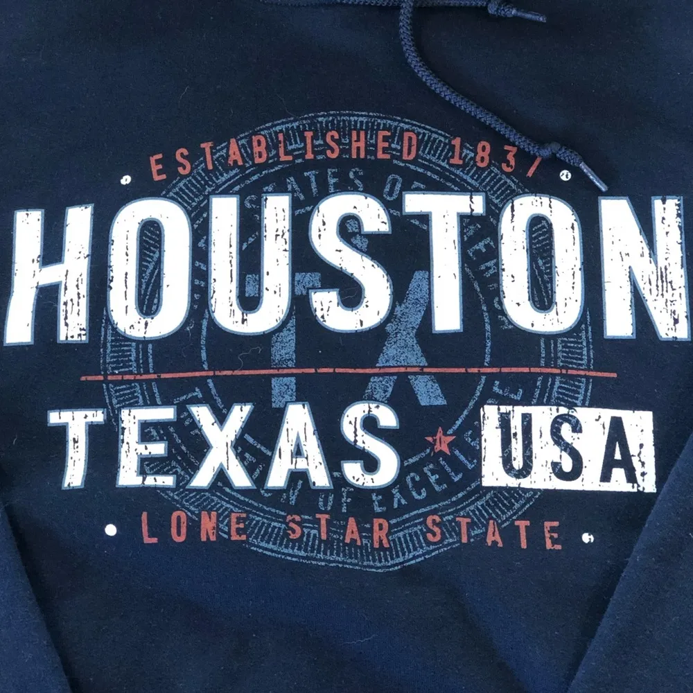 Houston Texas Blue Hoodie L - Image 2
