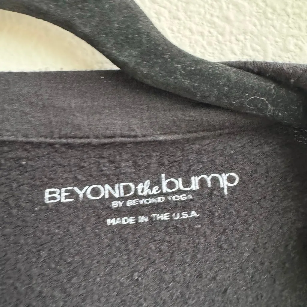 Beyond The Bump Beyond Yoga Black Open Front Waterfall Cardigan Size Medium - Image 3