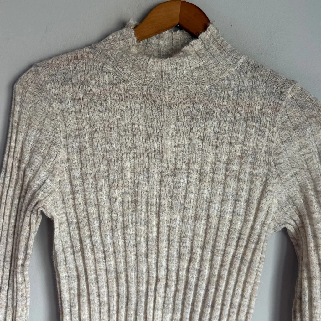 NEW Madewell Alpaca-Blend Mockneck Sweater Small - Image 4