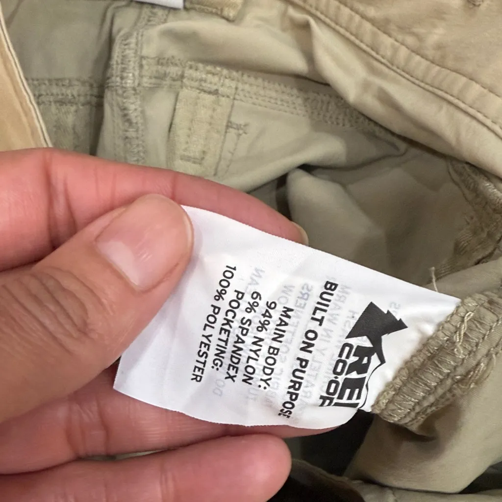 REI Women's Tan Straight Leg Pants convertible Relaxed Fit Outdoor Size 10 - Image 5