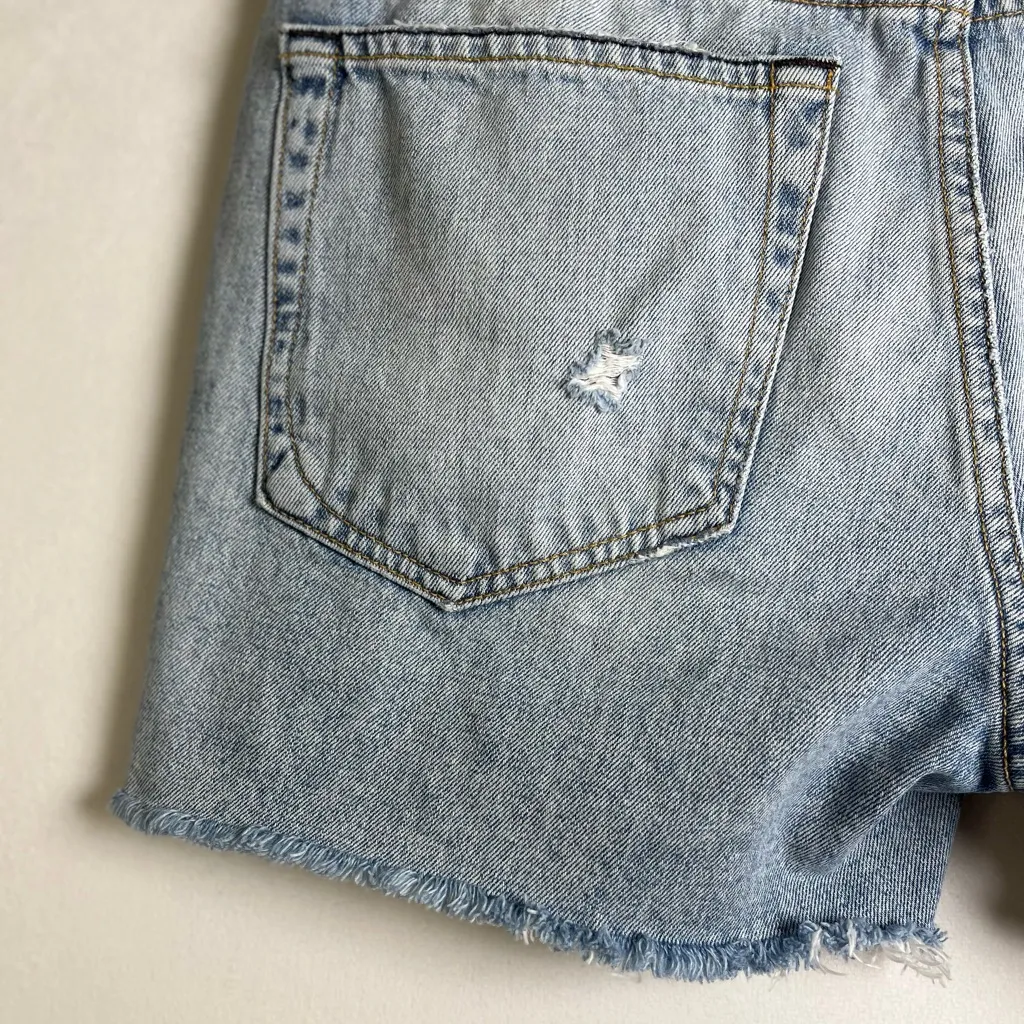 Rag & Bone Women’s Martin Denim Cut Off Short Sz 24 Raw Hem Frayed - Image 5