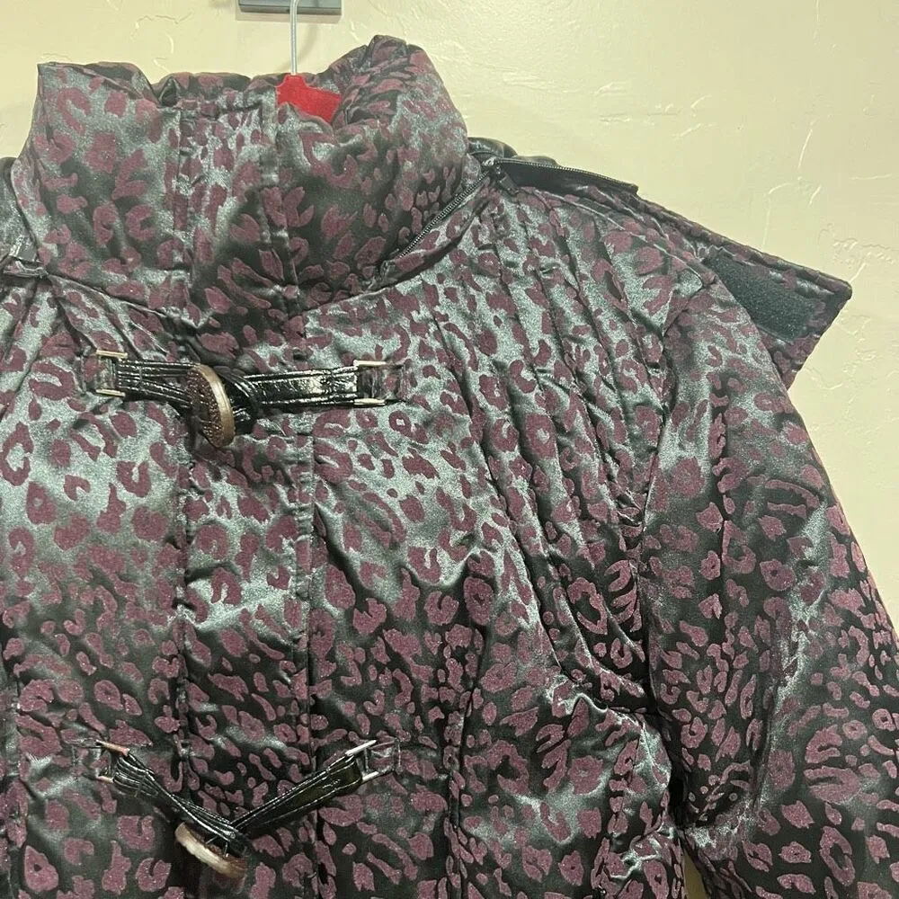 Baby Phat Cheetah Print Puffer Coat - Image 3