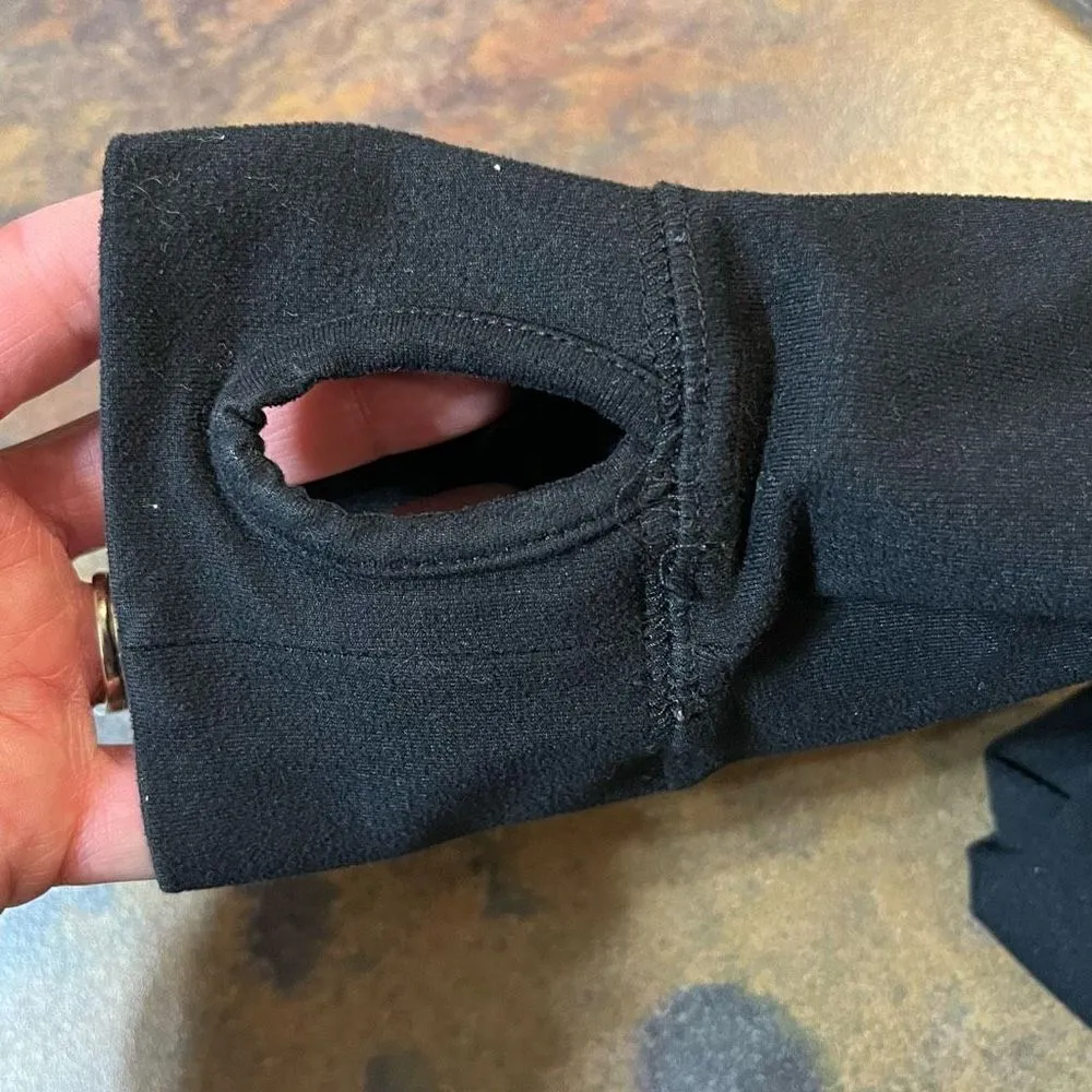 Lands End Women’s Black Hoodie Jacket Full Zip Up Small - Image 5