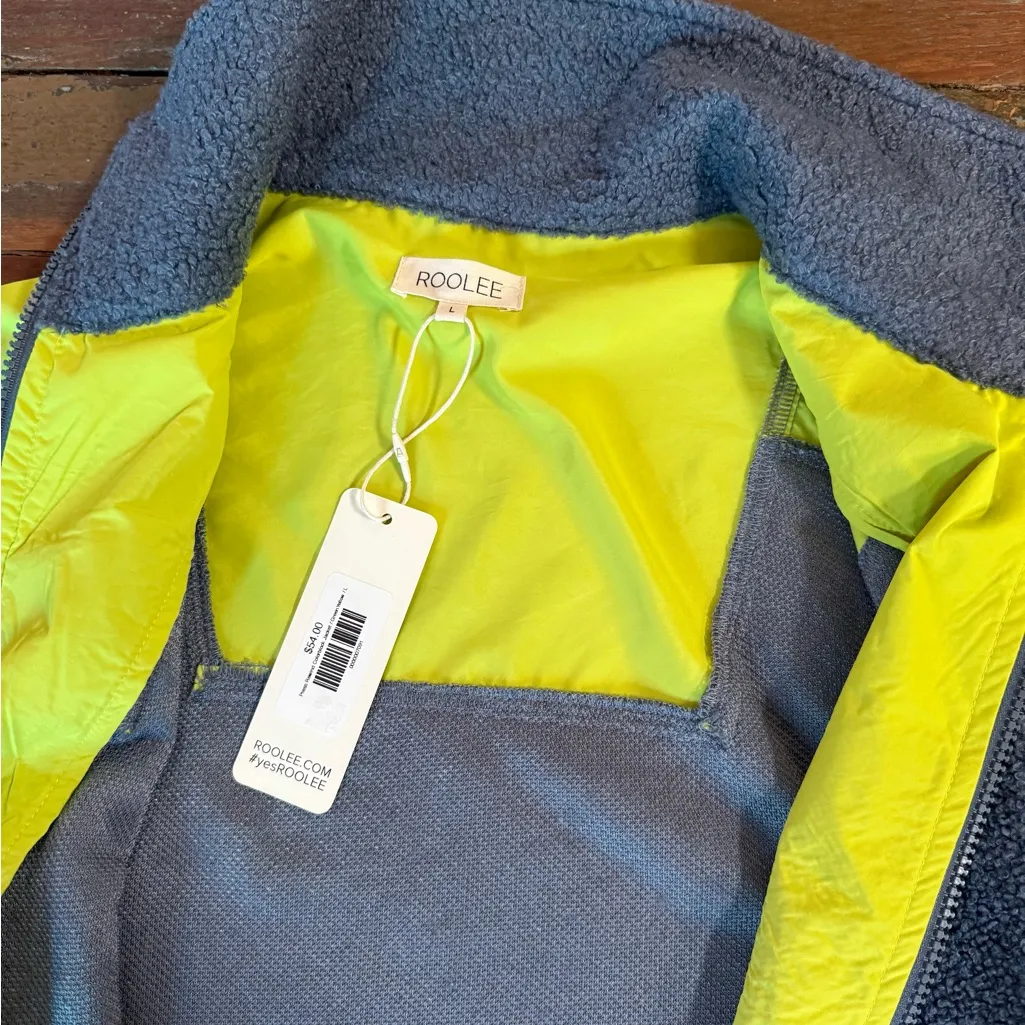 NWT Roolee Press Rewind Colorblock Lightweight Jacket ~ Size Large 💛🍄 - Image 7