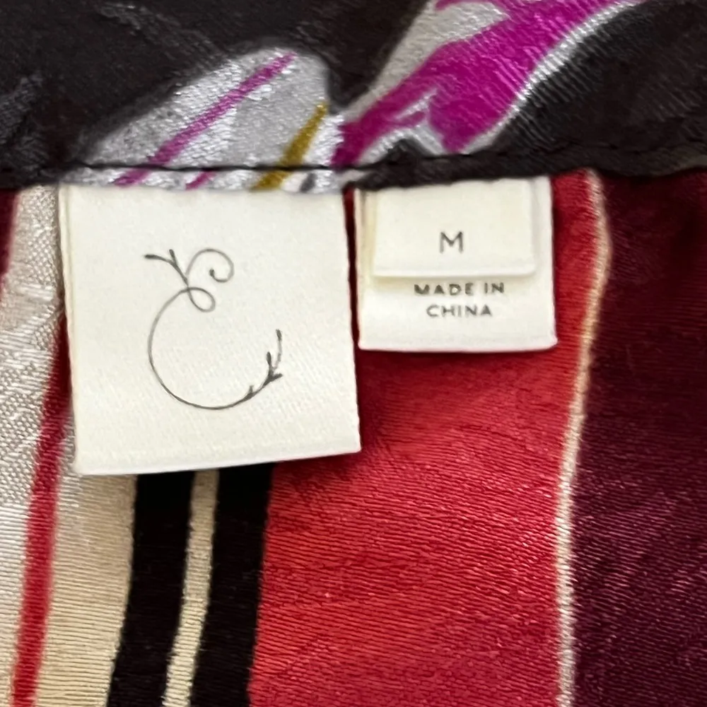 ANTHROPOLOGIE E by Eloise Acacia Floral Stripe Moulin Rouge Cami Top - Image 2