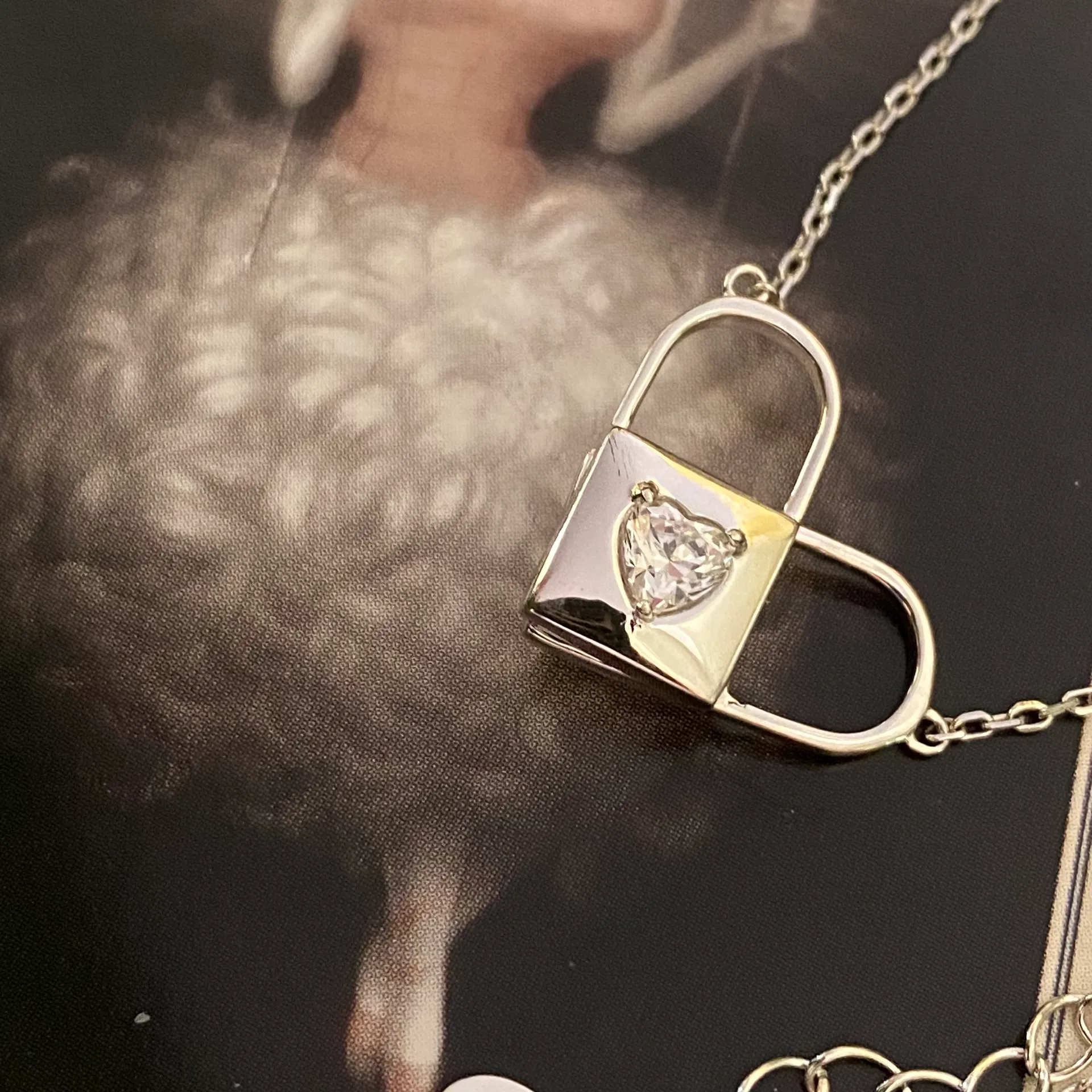 Sterling Silver 6 Way Change Love Heart Double Side Australian Crystal Necklace - Image 5