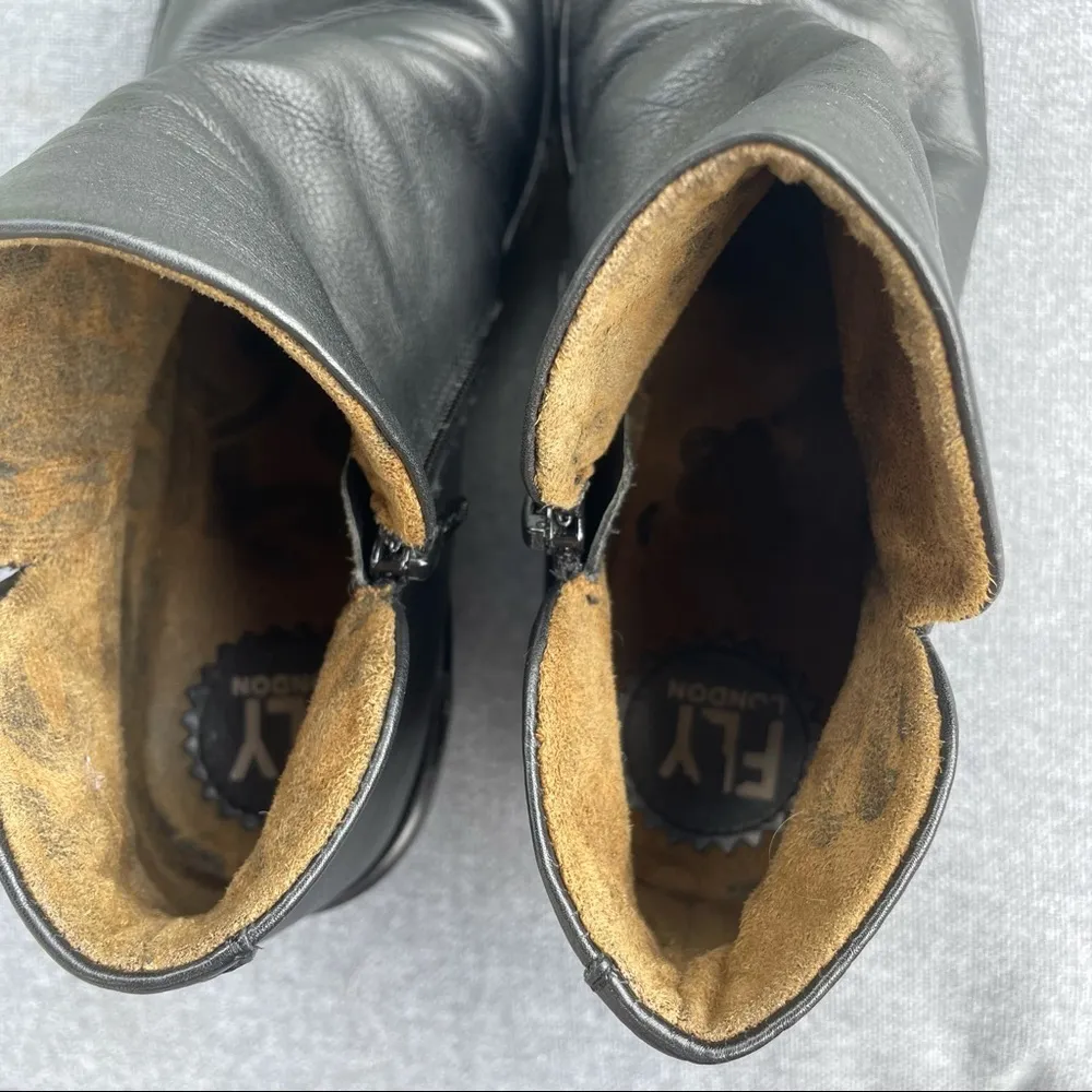 Fly London Yip Wedge Booties Size 37 - Image 13