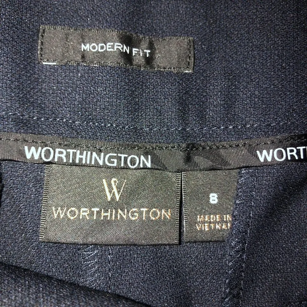 Worthington Dress Pants Womens 8 Used Dark Blue - Image 9