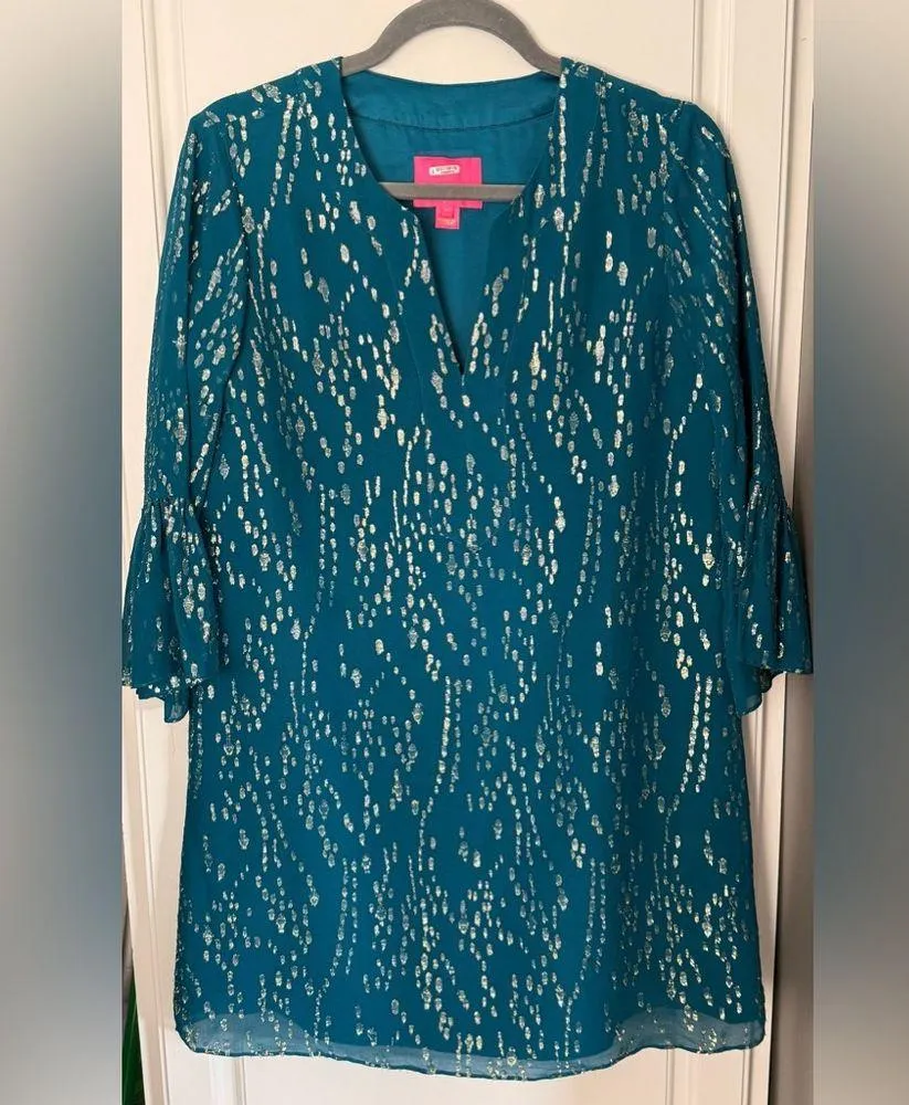 Lilly Pulitzer Elenora Silk Dress - Size Small - Image 2